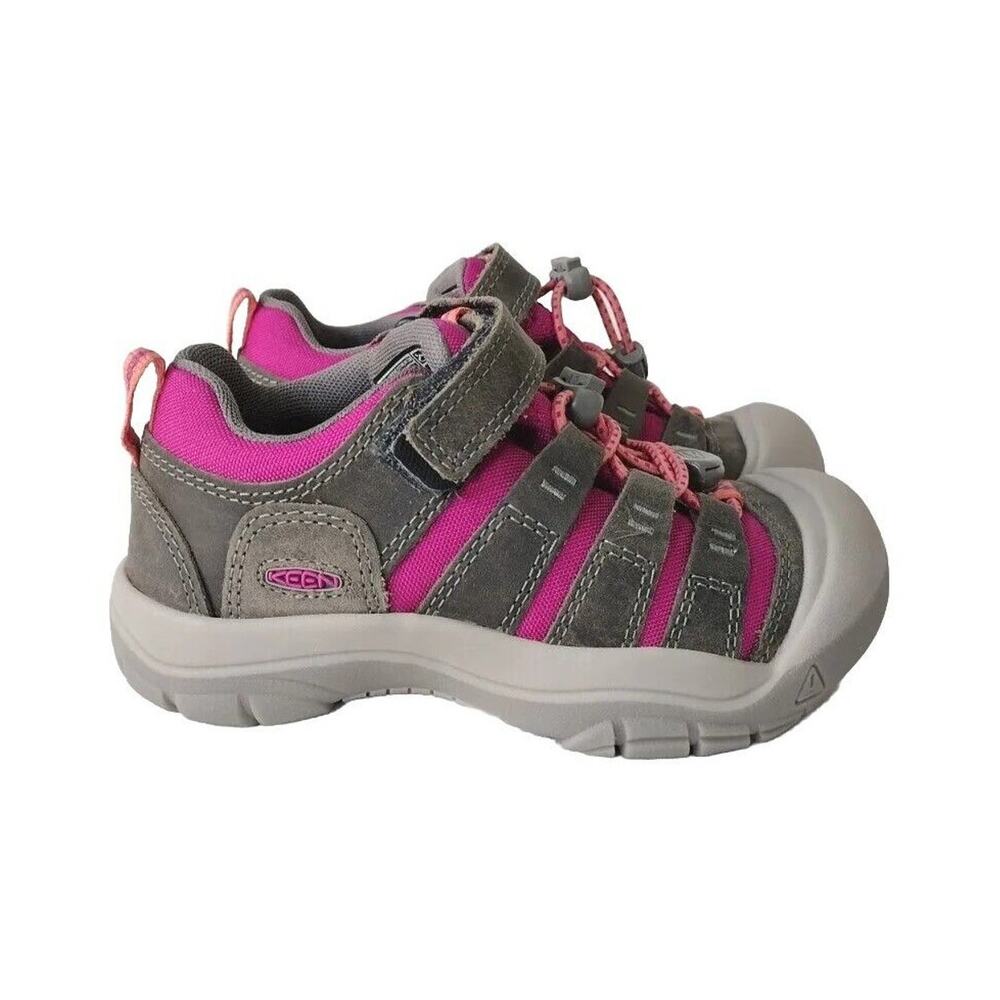 KEEN Girls Newport Shoe Casual Sneaker Pink Grey Size 11 Little Kid New